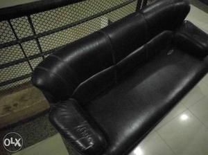 Three seater leather sofa very spaceous..