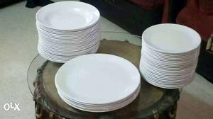 White plates use for Hotel or Cafe 56 Nos