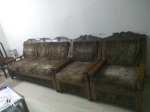5 seater genuine teak wood sofa