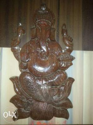 Antick wooden Ganeshji size 18each×10each