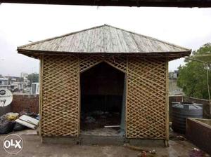 Bamboo house . use also ganpati mandup