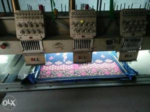 Beige Carpet Sewing Machine