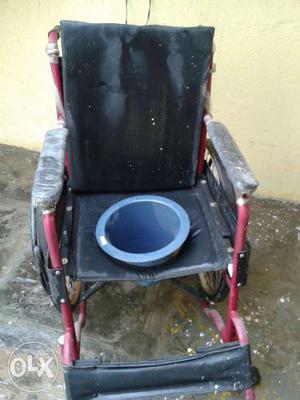 Black And Red Wheelchair