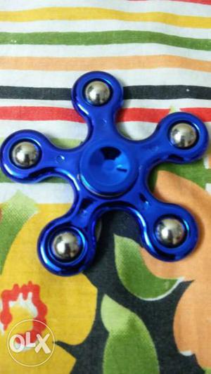 Blue 5-blade Fidget Spinner