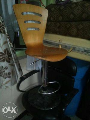 Brown And Black Bar Chair