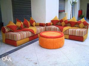 DE fabric sectional sofa