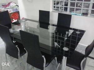 Godrej Interio Dining Table with 6 Nos. Godrej Diya Chairs