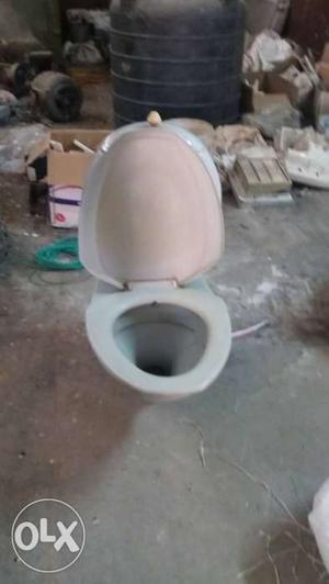 Gray Ceramic Toilet