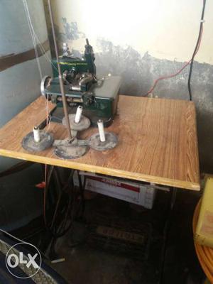 Green Overlock Sewing Machine