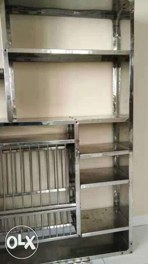 Kitchen rack stainless steel foldable, Moveable