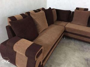 L Shape sofa set with 8ftX7ft size. Brand new and not used,
