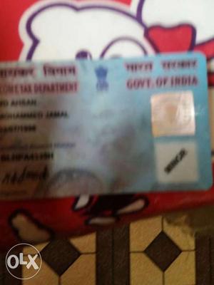 Making pan card in Rd 160. Interested person can