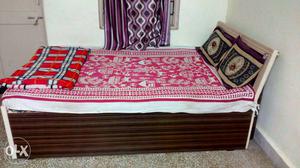 New Double box type bed (6*4)with cotton mattress & pillows