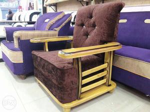 New sofa set 3+1+1 sagwan wood sofa Centre