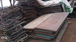 Pile Of Rectangular Metal Panel Boars