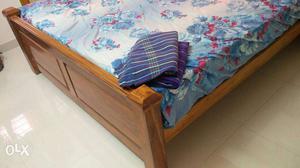 Pure teak wood - 6 x 6.5 with peps bed 8 inch pillow top 8