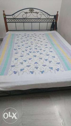 Queen bed for comfortable sleep with mattress for