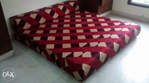Red And Brown Sofa Bed