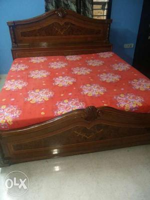 Red And White Floral Bed Sheet
