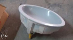 Round White Ceramic Sink