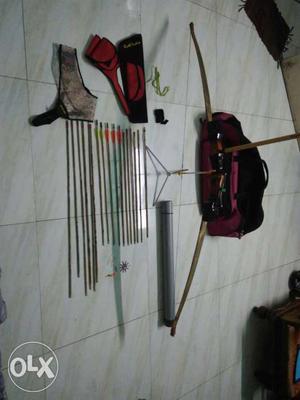 Ruth Indian bow with 12 arrows and kit