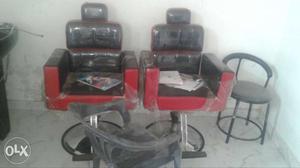 Saloon chair and shempo staion new condition