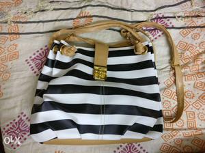 Striped Sling Bucket bag from Thailand- Hardly used