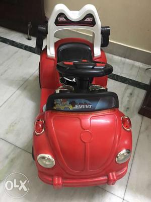 Toddler's Red And Black Remote Control Car