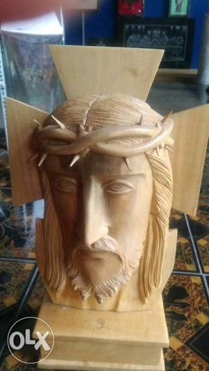 Unique wooden craft of jesus christ. size around