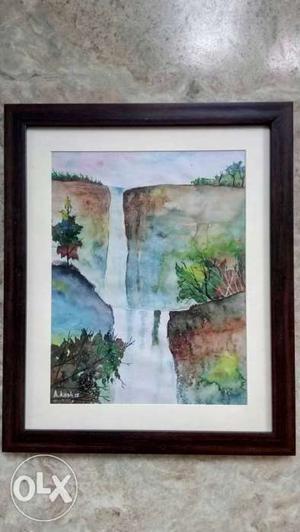 Waterfall's in water colour