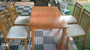 Wooden 4 set table