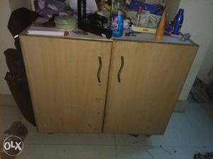 2 pieces of wooden good quality wardrobe.
