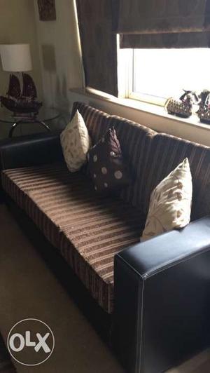 5 seater Sofa 3+2 leather and upholstery