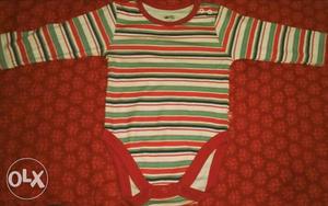 Baby's Multicolored Striped Onesie