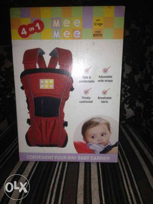 Baby's Red Mee Mee Carrier Box