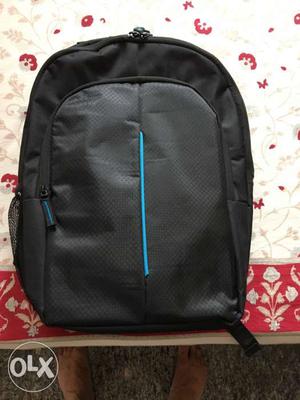 Black And Blue Backpack Bag