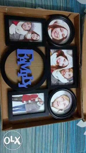 Black And Blue Family Collage Photo Frame