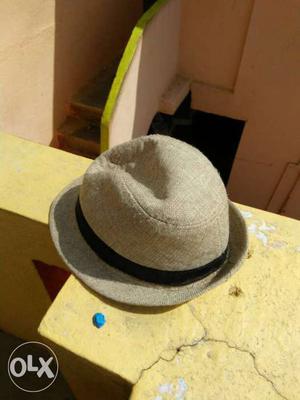 Black And Brown Fedora Hat