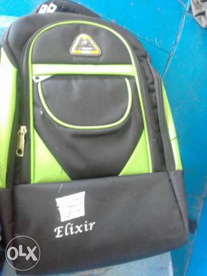 Black And Green Elixir Backpack