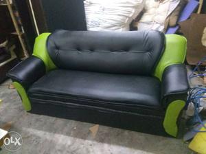 Black And Green Leather Couch
