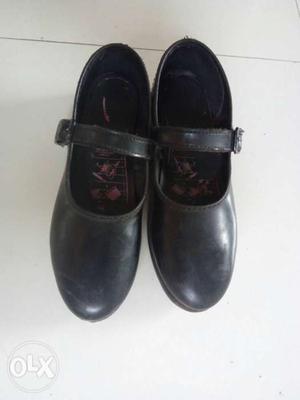 Black Leather Mary Jane Dress Shoes