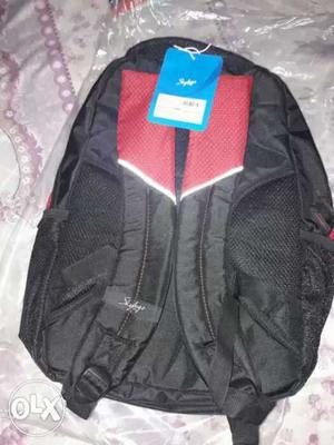 Black and red backpack from vip skybags