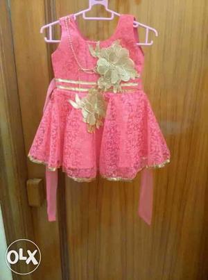 Brand new Baby girl frock 0-6 month bought in 600