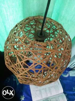 Brown Wooden Lamp Shade