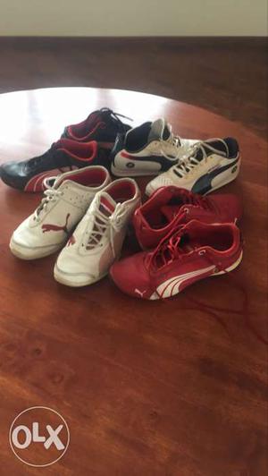 Buy all 4 pair of puma shoes for kids at only 
