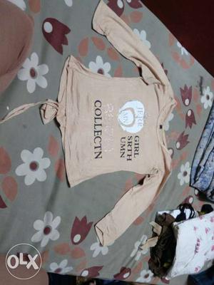Cream colored top for kids