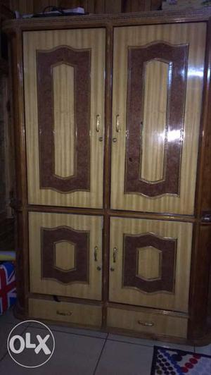 Cupboard with 4 windows and 2 drawers at the