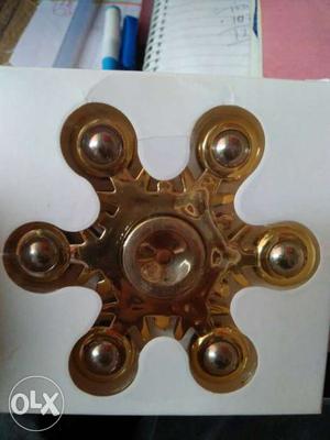 Gold Fidget Spinner With Box