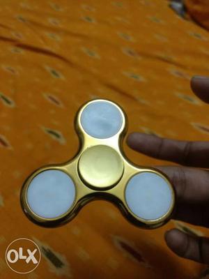 Gold Plated 3-blade Fidget Spinner