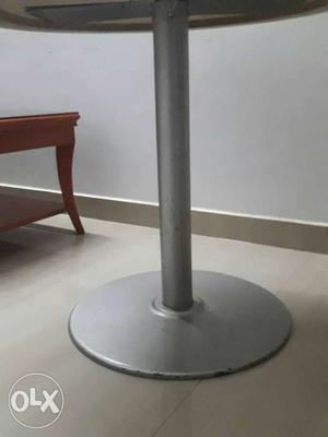 Grey Metal Table Pedestal